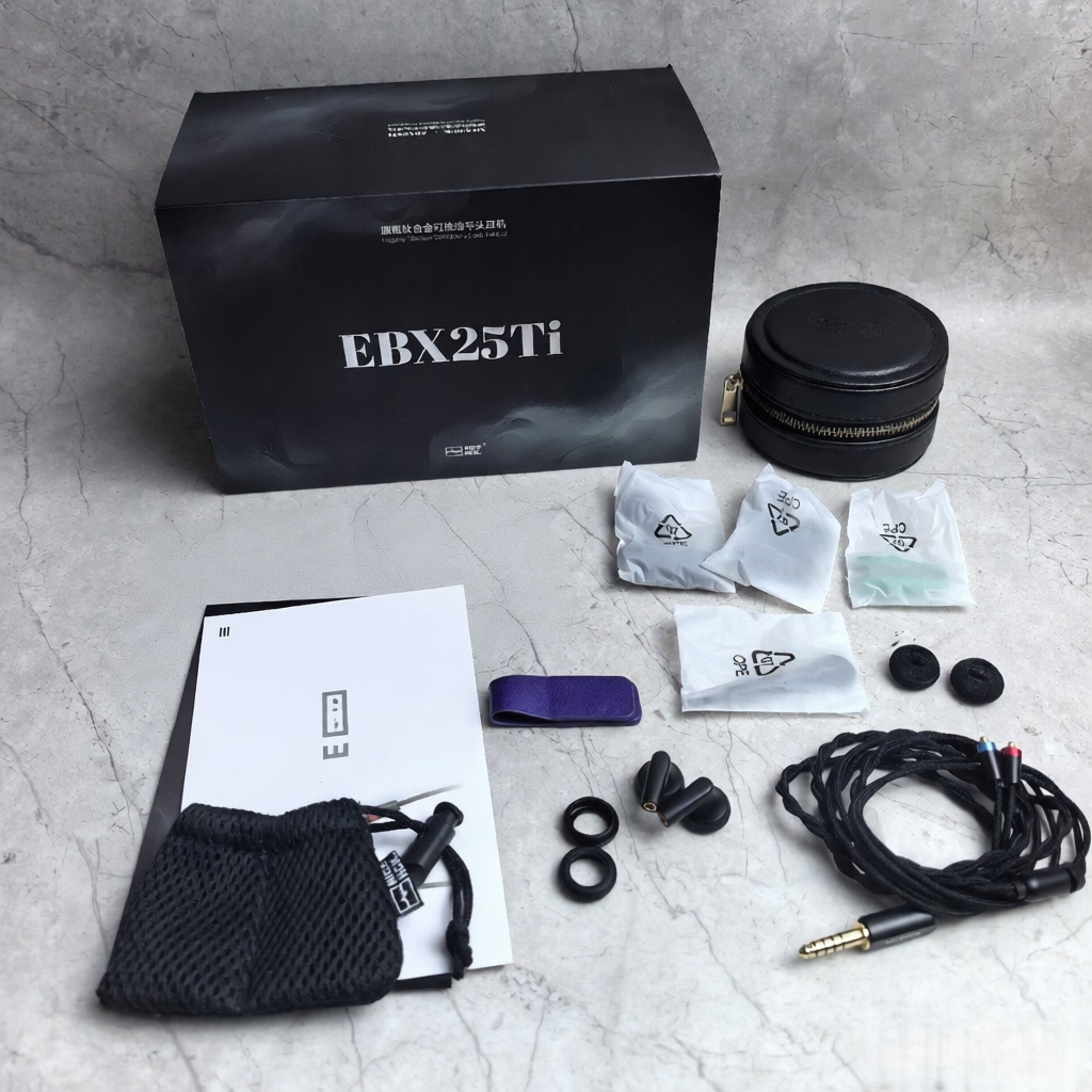 NiceHCK EBX25Ti Earbuds (4.4mm) - Mint - Verified by HiFiLoop