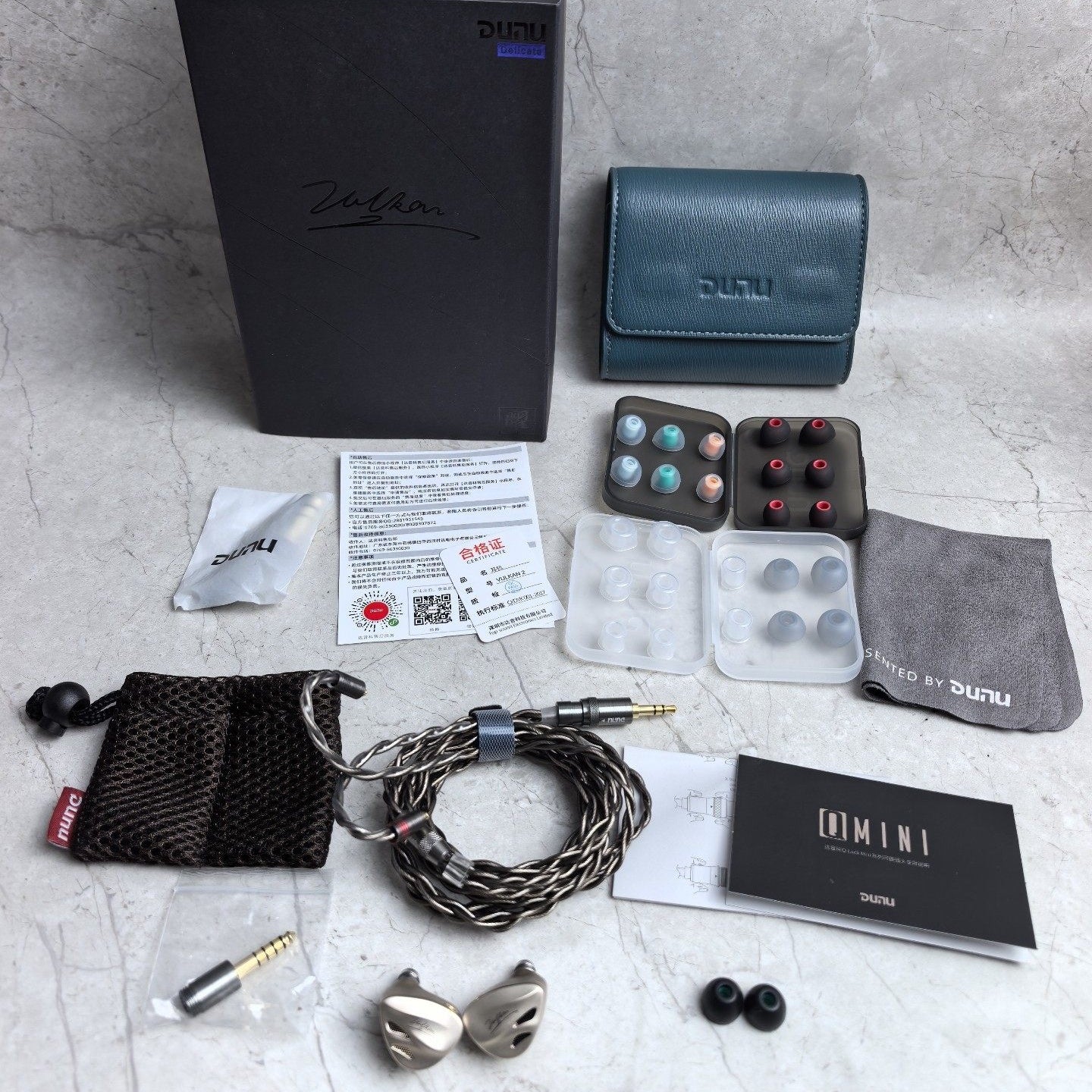 DUNU Vulkan 2 Wired IEMs - Mint - Verified by HiFiLoop
